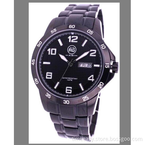 New Classical Men Watch with Black Plating
